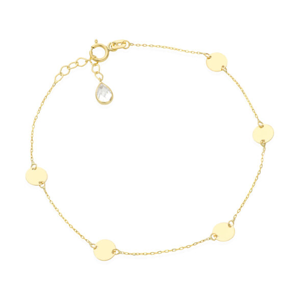 Bransoletka z żółtego złota