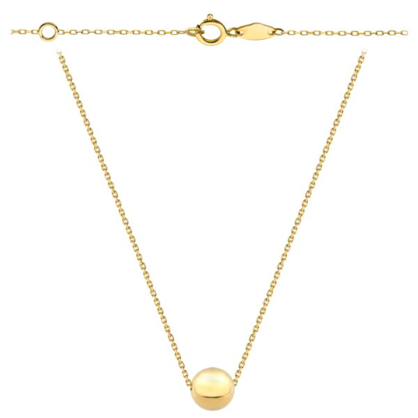 Naszyjnik celebrytka z żółtego złota