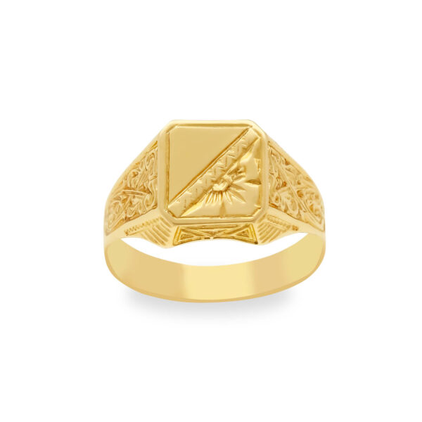 Sygnet z żółtego złota