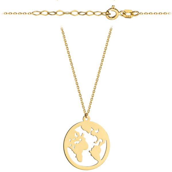 Naszyjnik celebrytka z żółtego złota