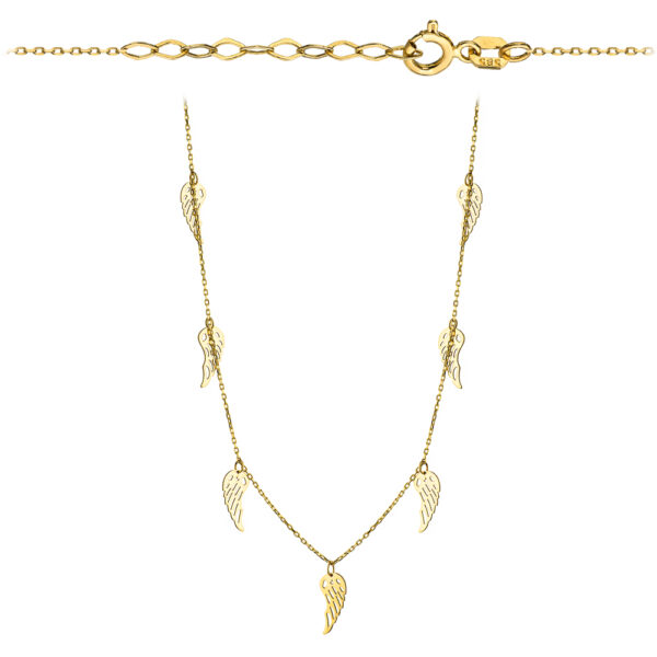 Naszyjnik celebrytka z żółtego złota