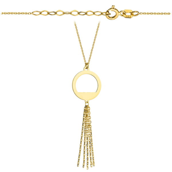 Naszyjnik celebrytka z żółtego złota