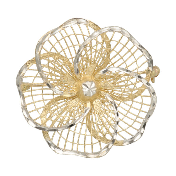 Broszka z żółtego i białego złota