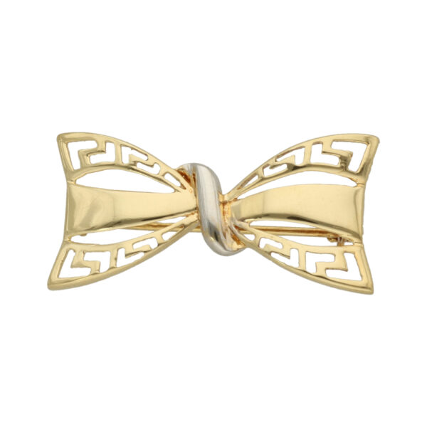 Broszka z żółtego i białego złota