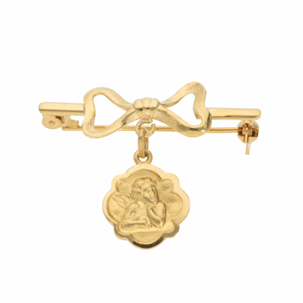 Broszka z żółtego złota