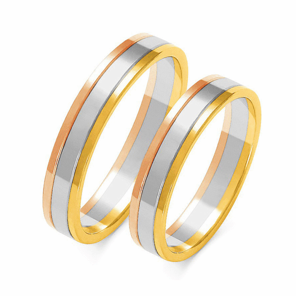 Obrączki z wielobarwnego złota