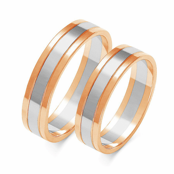 Obrączki z wielobarwnego złota
