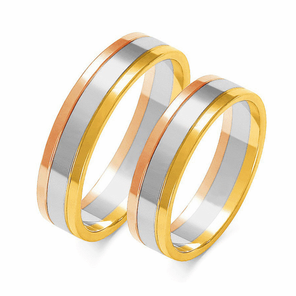 Obrączki z wielobarwnego złota