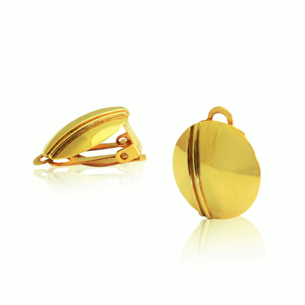 Klipsy z żółtego złota
