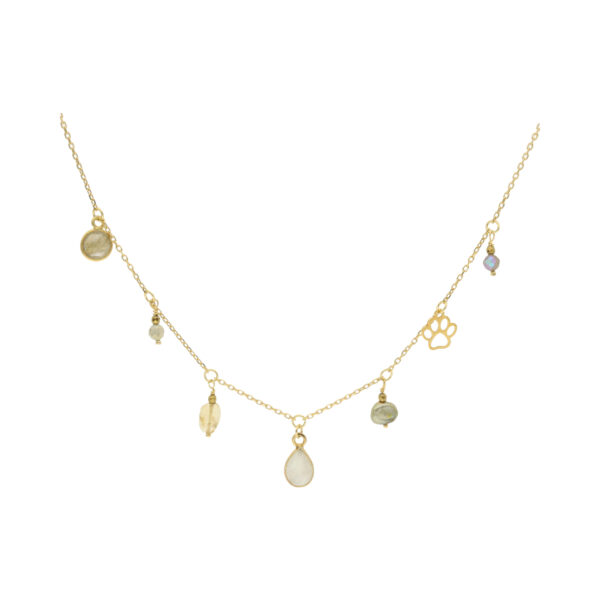 Naszyjnik ze srebra pozłacanego