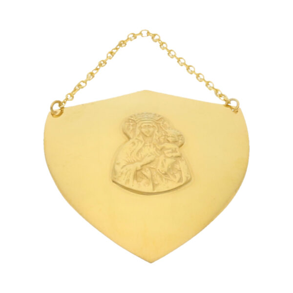 Ryngraf wiszący ze srebra pozłacanego