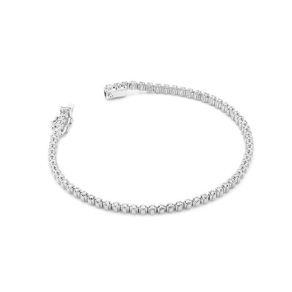 Bransoletka z białego złota z brylantem