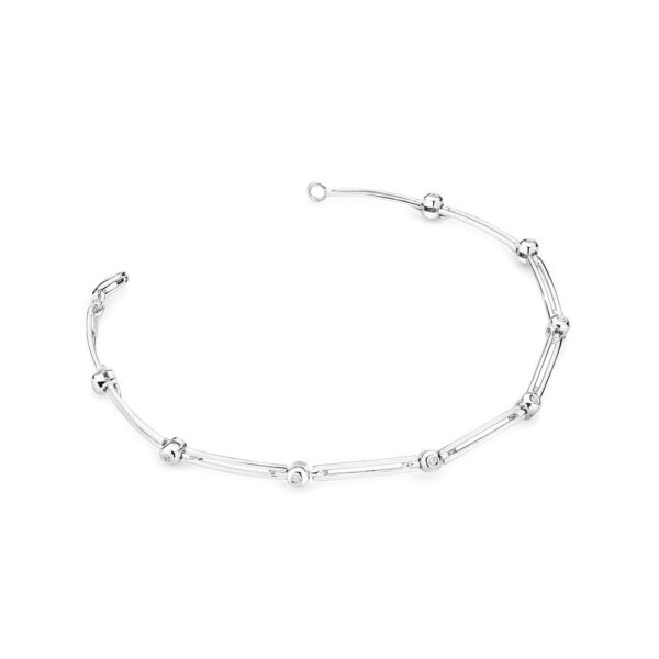 Bransoletka z białego złota z brylantem