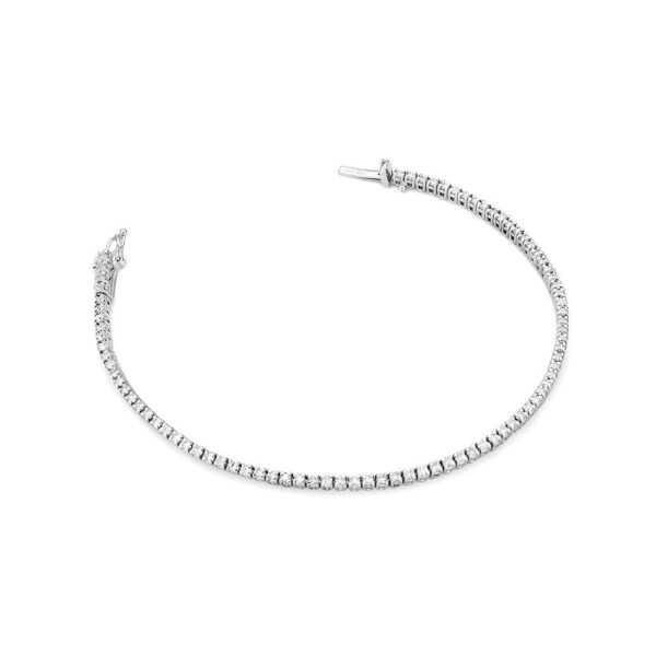 Bransoletka z białego złota z brylantem