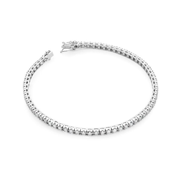 Bransoletka z białego złota z brylantem