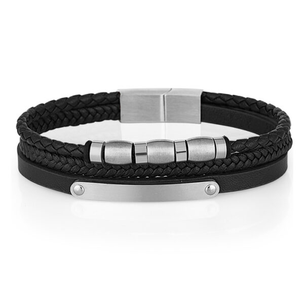 bransoletka męska - kolekcja Steel and Leather