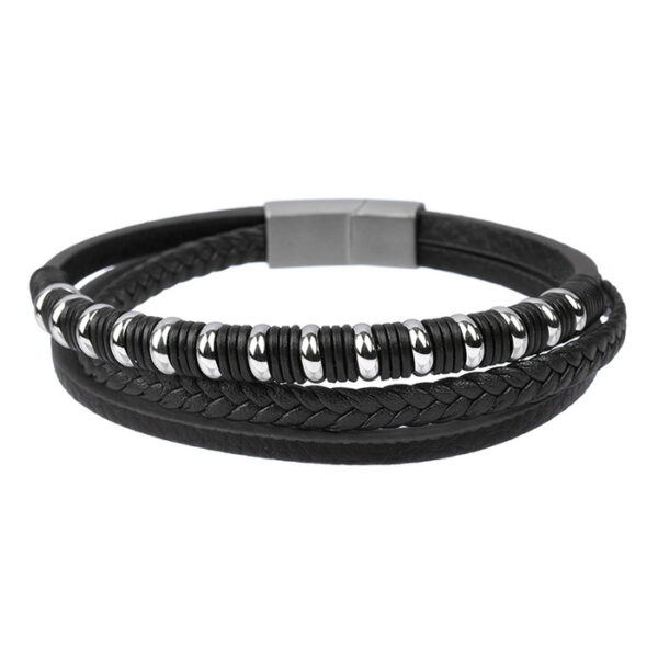 bransoletka męska - kolekcja Steel and Leather