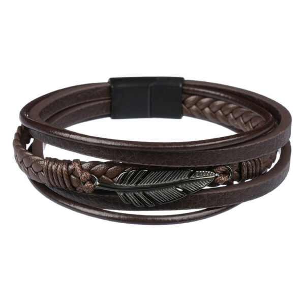 bransoletka męska - kolekcja Steel and Leather