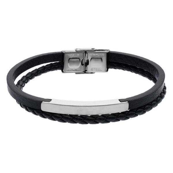 bransoletka męska - kolekcja Steel and Leather