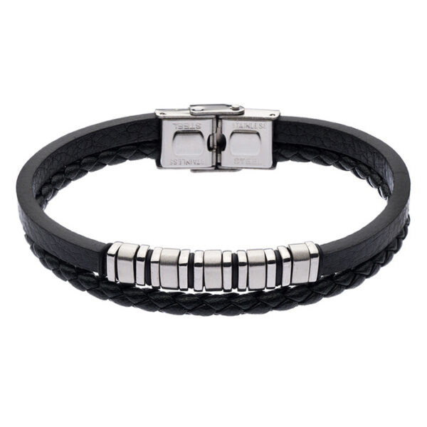 bransoletka męska - kolekcja Steel and Leather