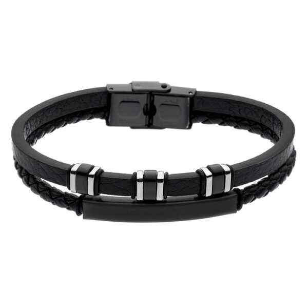 bransoletka męska - kolekcja Steel and Leather