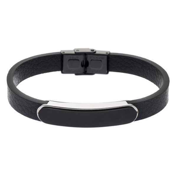 bransoletka męska - kolekcja Steel and Leather
