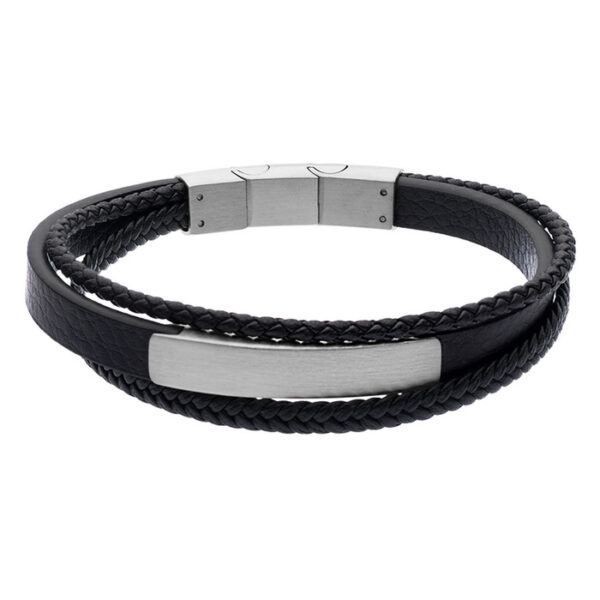 bransoletka męska - kolekcja Steel and Leather