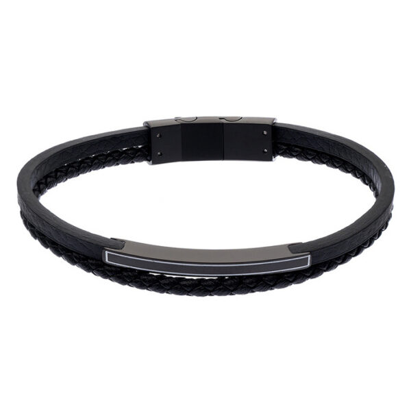 bransoletka męska - kolekcja Steel and Leather