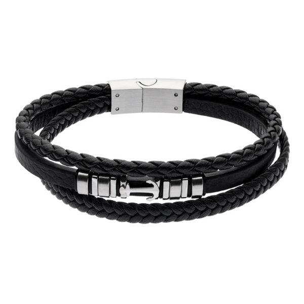 bransoletka męska - kolekcja Steel and Leather