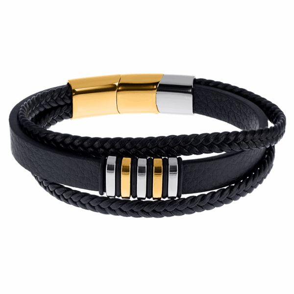 bransoletka męska - kolekcja Steel and Leather