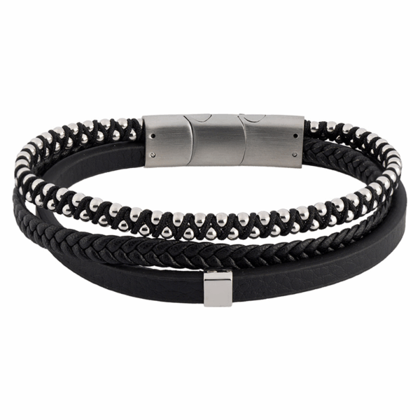 bransoletka męska - kolekcja Steel and Leather