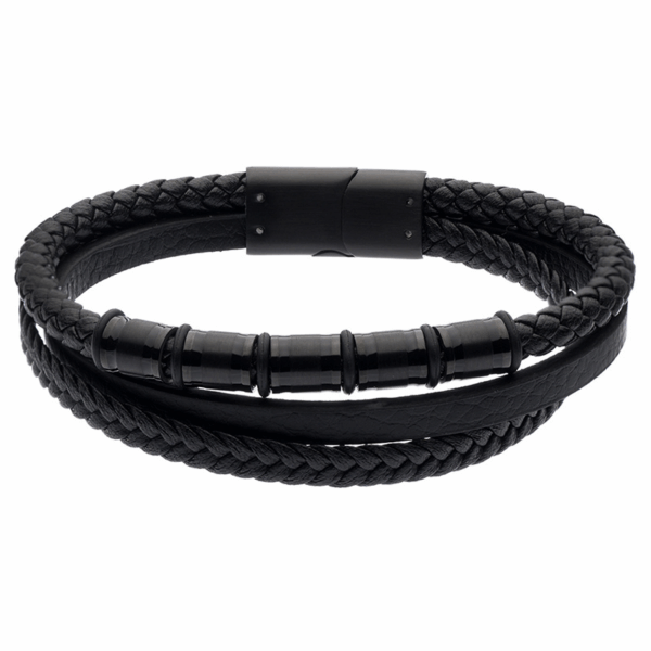 bransoletka męska - kolekcja Steel and Leather