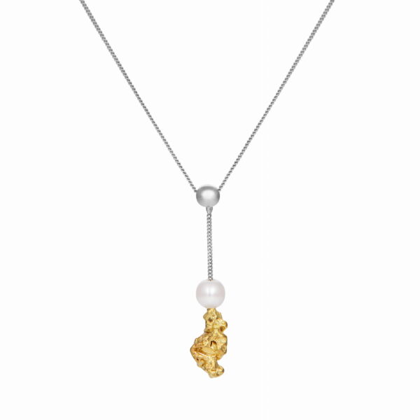 naszyjnik złoty z perłą