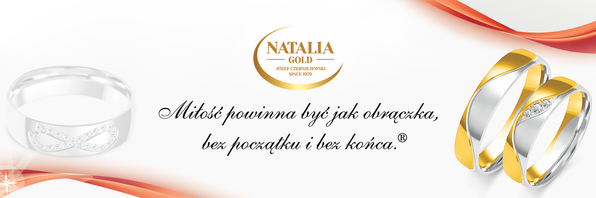 banner reklamujący obrączki