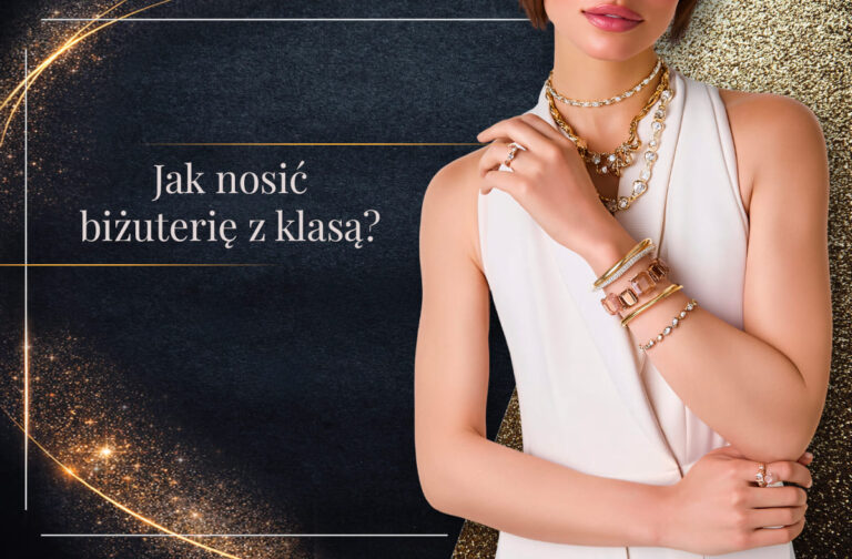 banner przedstawiający kobietę z biżuterią